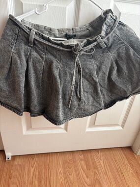 wild fable Gray Washed Mini Skirt